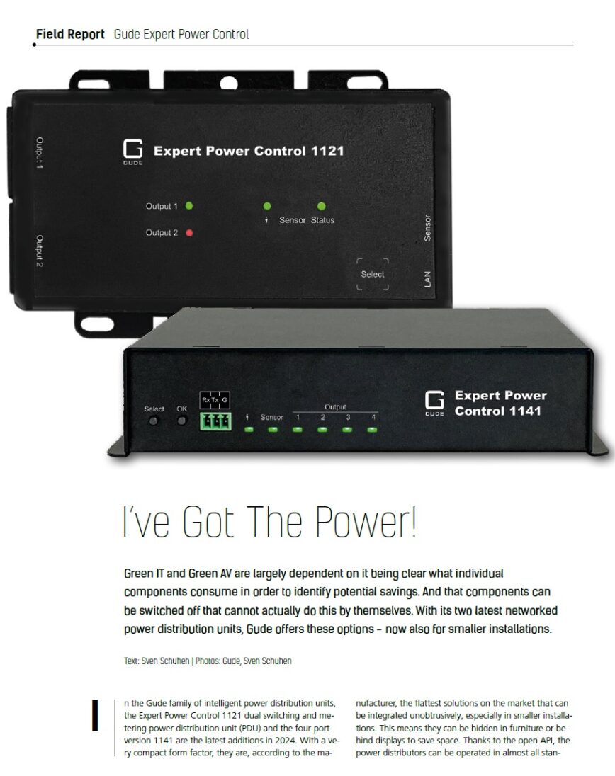 Test review on Expert Power Control 1121 and 1141 - GUDE Systems